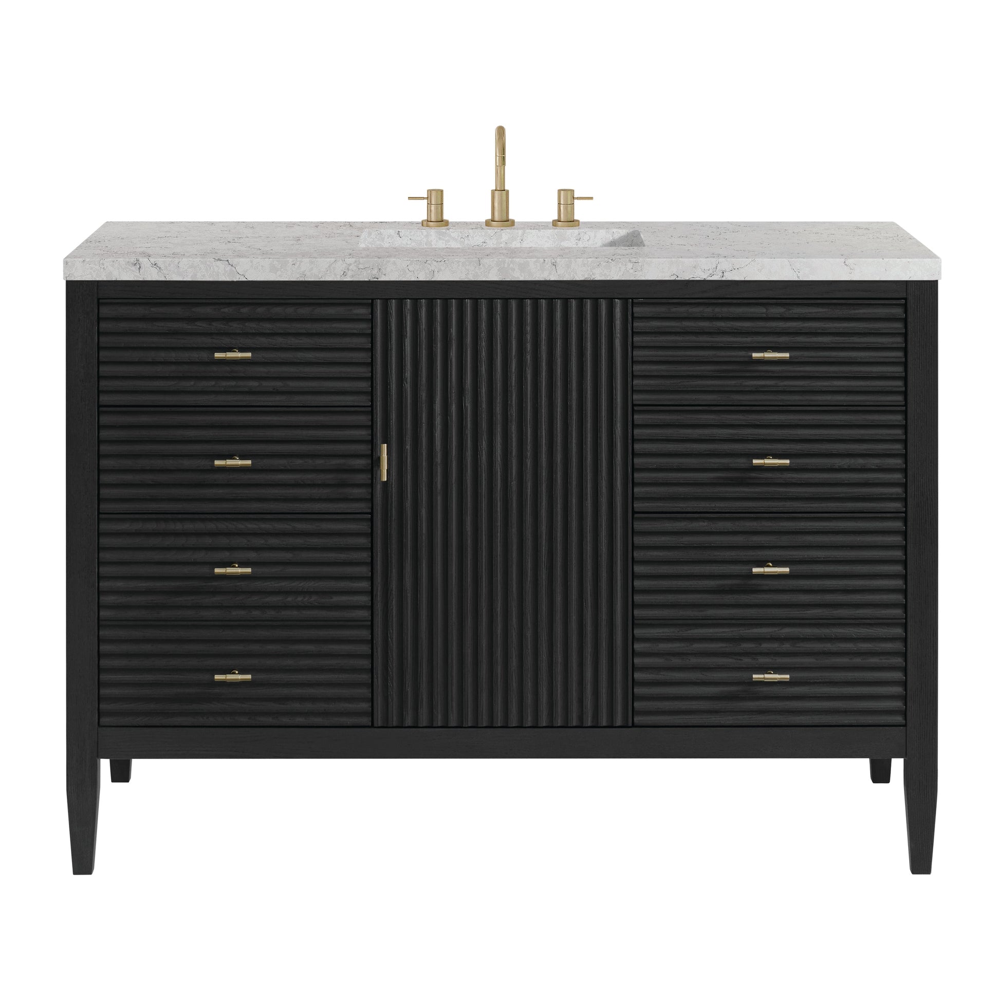 Carbon Oak / Eternal Jasmine Pearl - 3 Faucet Holes