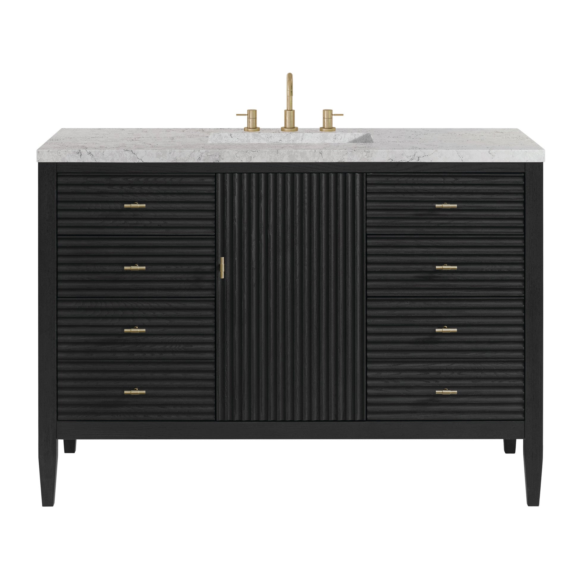 Carbon Oak / Eternal Jasmine Pearl - 3 Faucet Holes