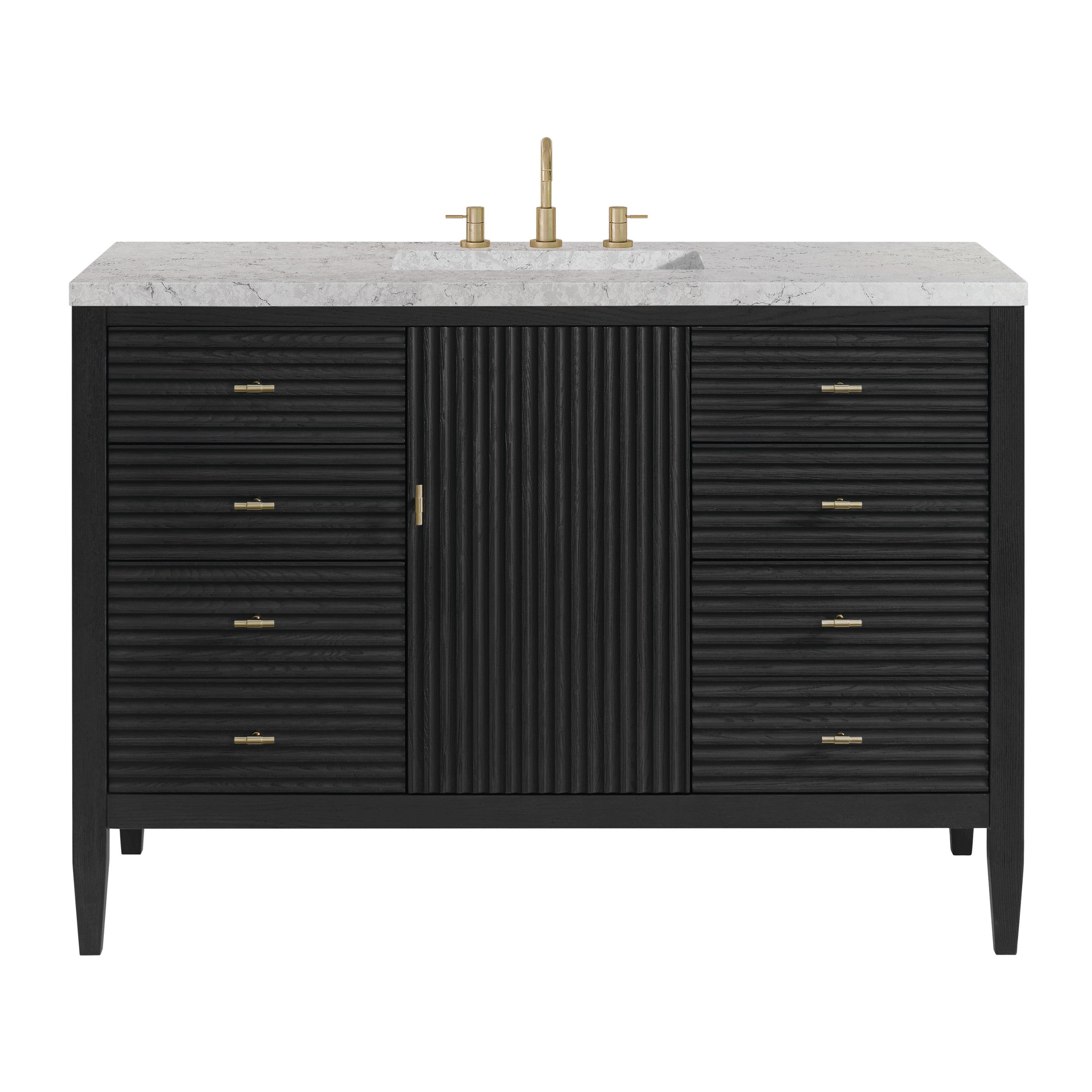 Carbon Oak / Eternal Jasmine Pearl - 3 Faucet Holes
