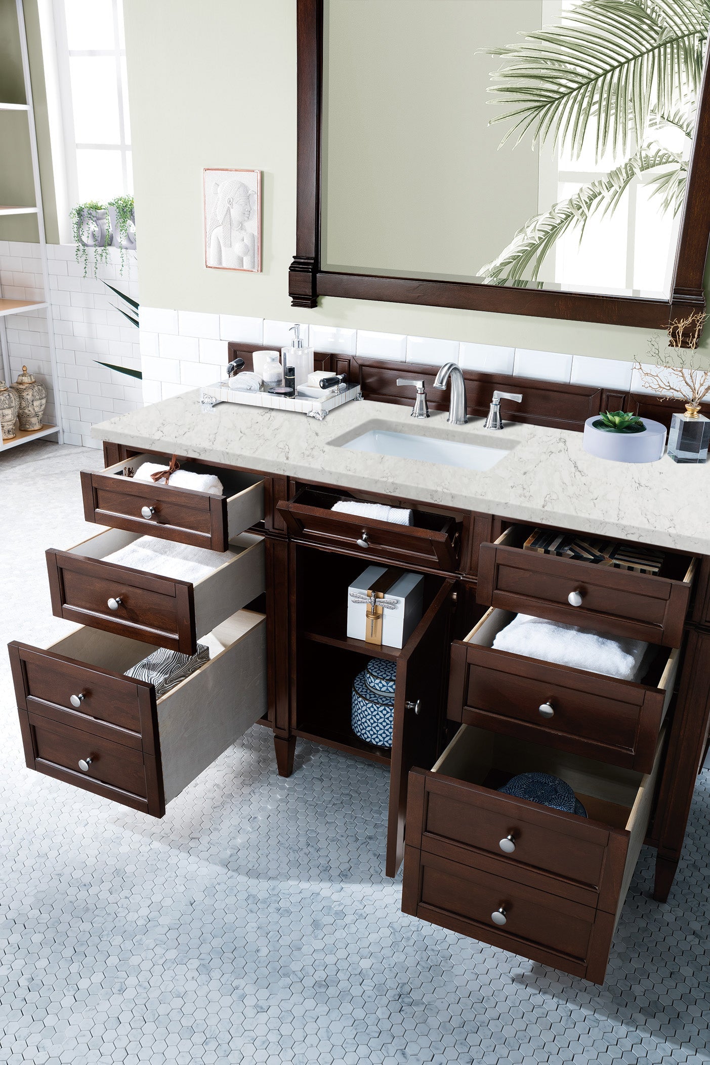 Burnished Mahogany / Eternal Jasmine Pearl - 3 Faucet Holes