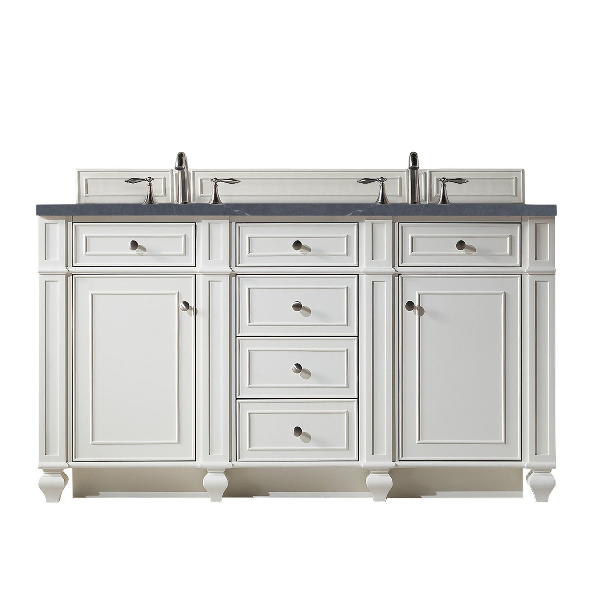 Bright White / Charcoal Soapstone - 3 Faucet Holes