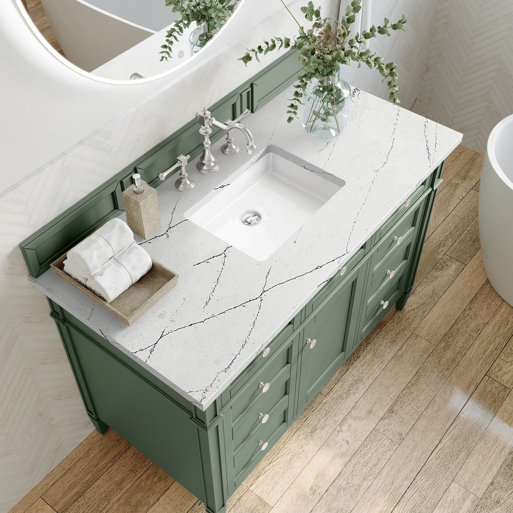 Smokey Celadon / Ethereal Noctis - 3 Faucet Holes