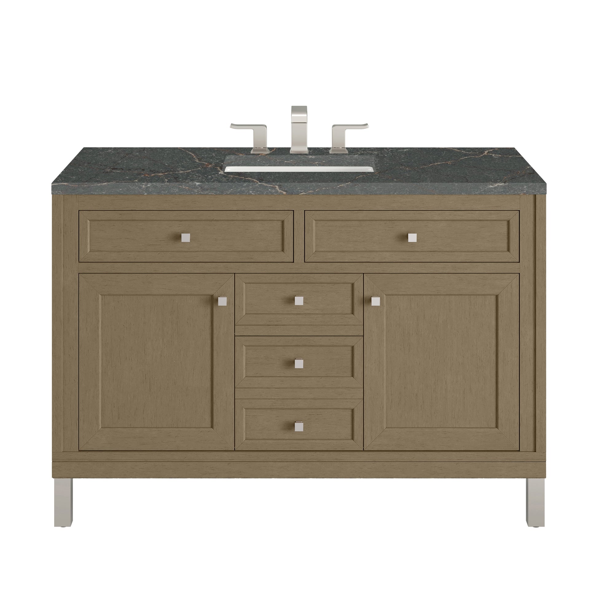 Walnut Whisper / Parisien Bleu - 3 Faucet Holes