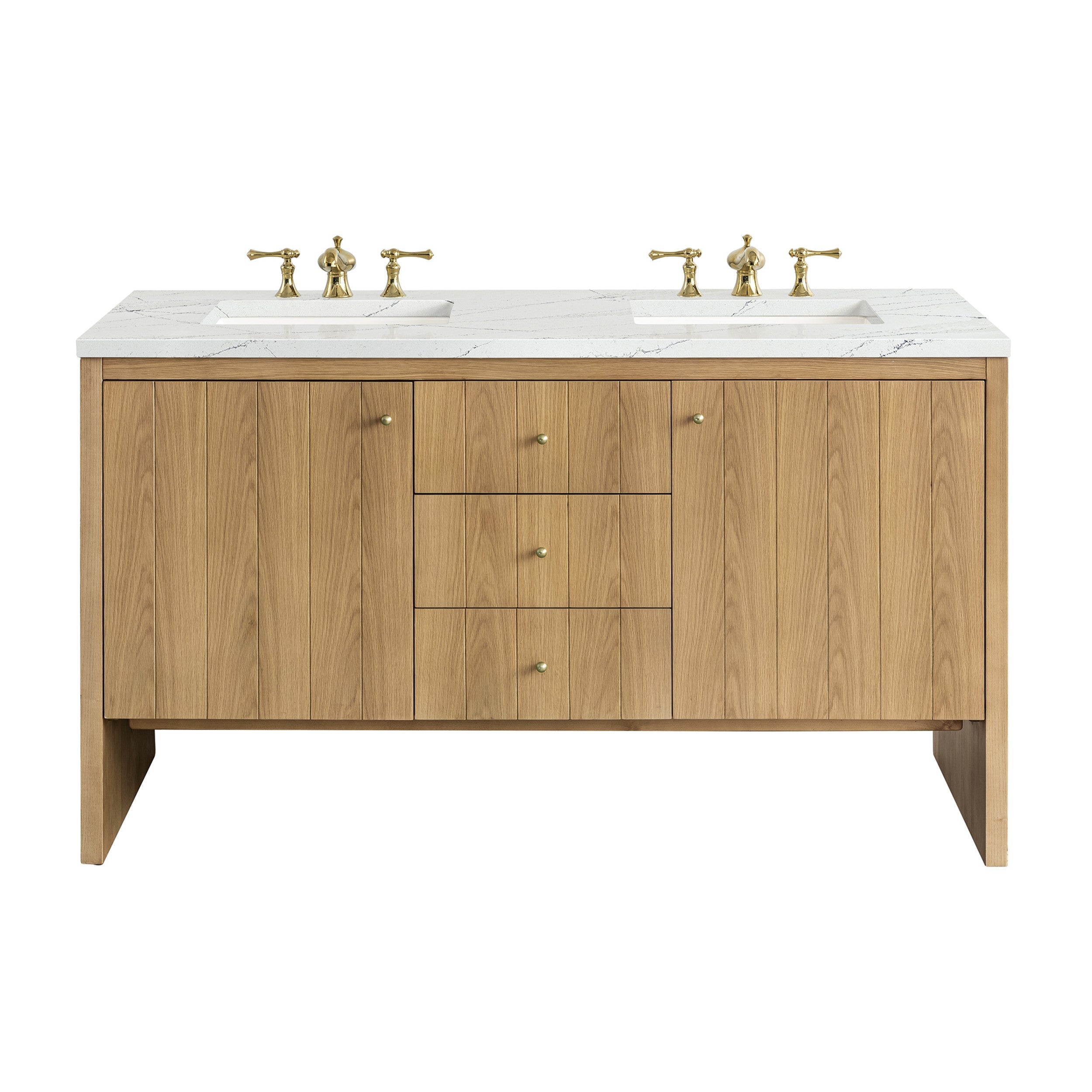 Light Natural Oak / Ethereal Noctis - 3 Faucet Holes