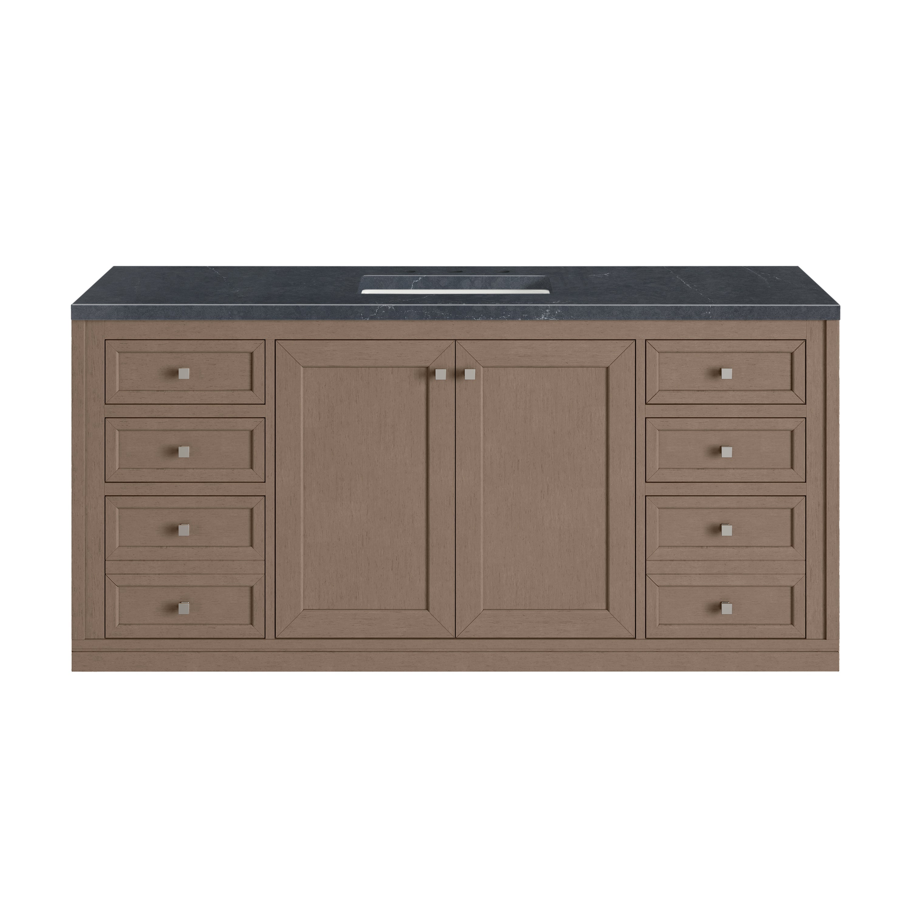 Walnut Whisper / Charcoal Soapstone - 3 Faucet Holes