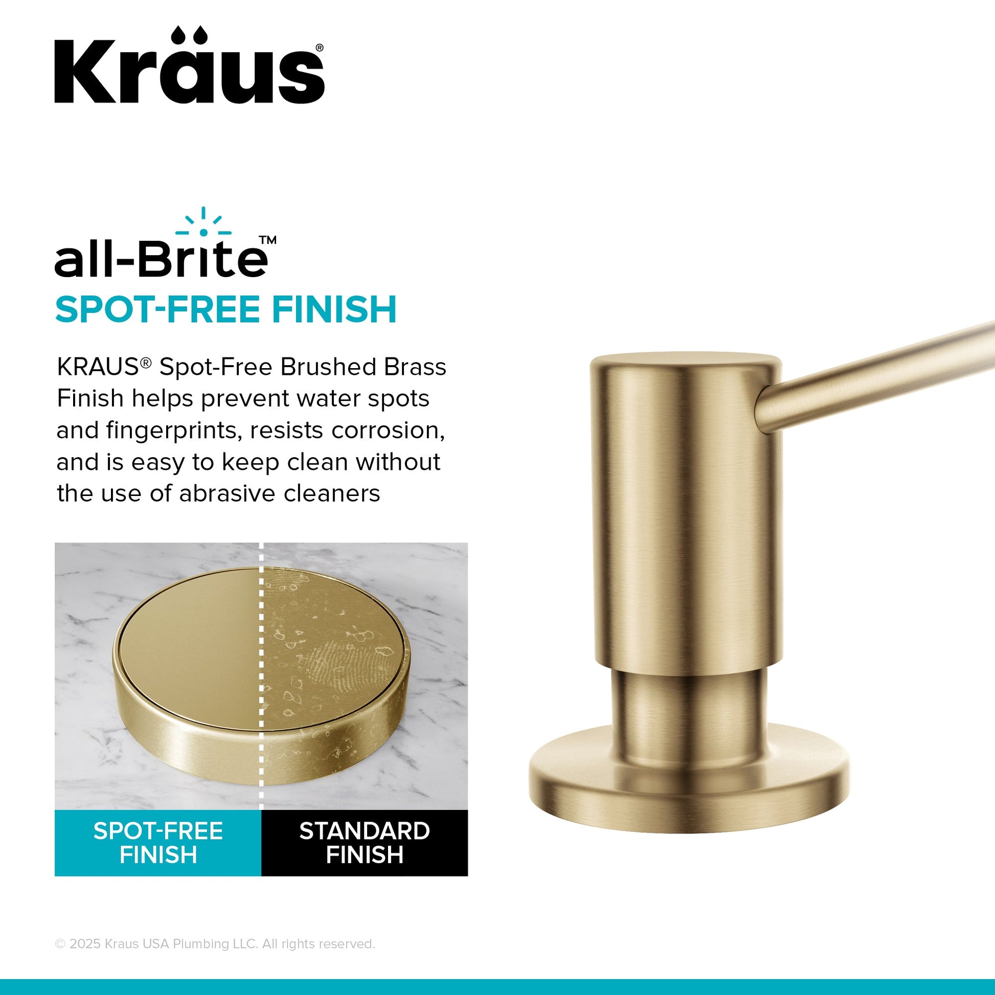 Spot Free Brushed Brass