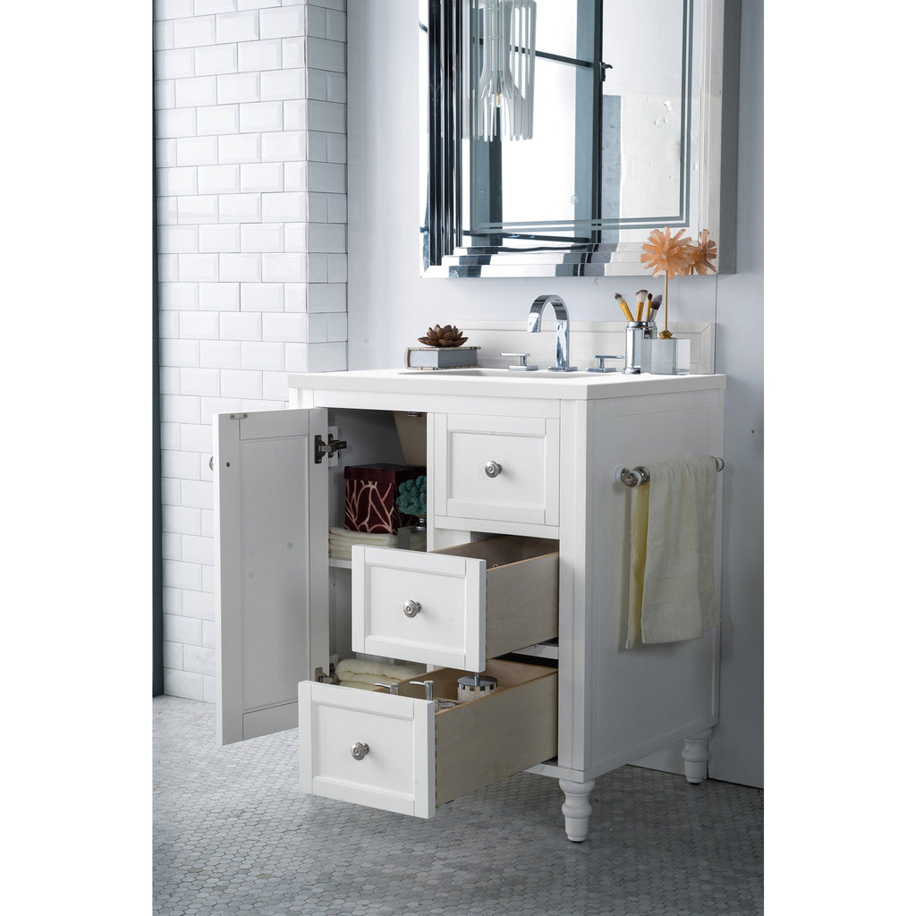 Bright White / White Zeus - 3 Faucet Holes