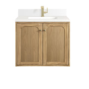 Light Natural Oak / White Zeus - 1 Faucet Hole