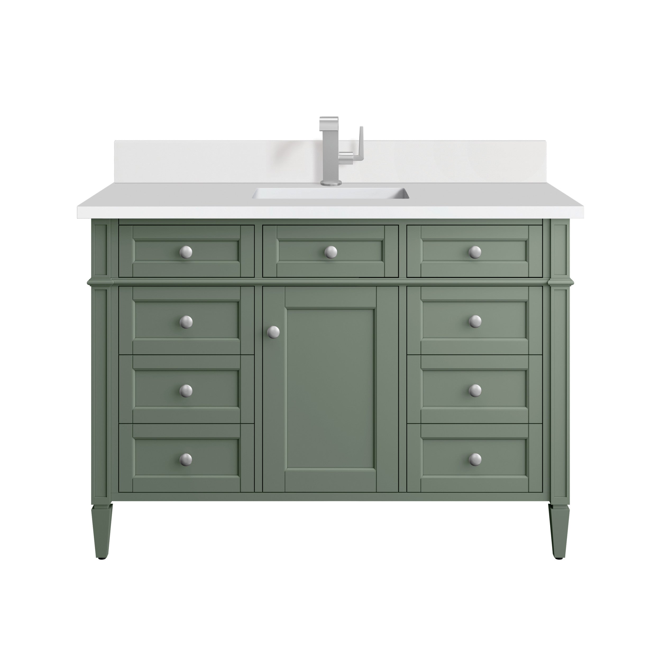Smokey Celadon / White Zeus - 1 Faucet Hole