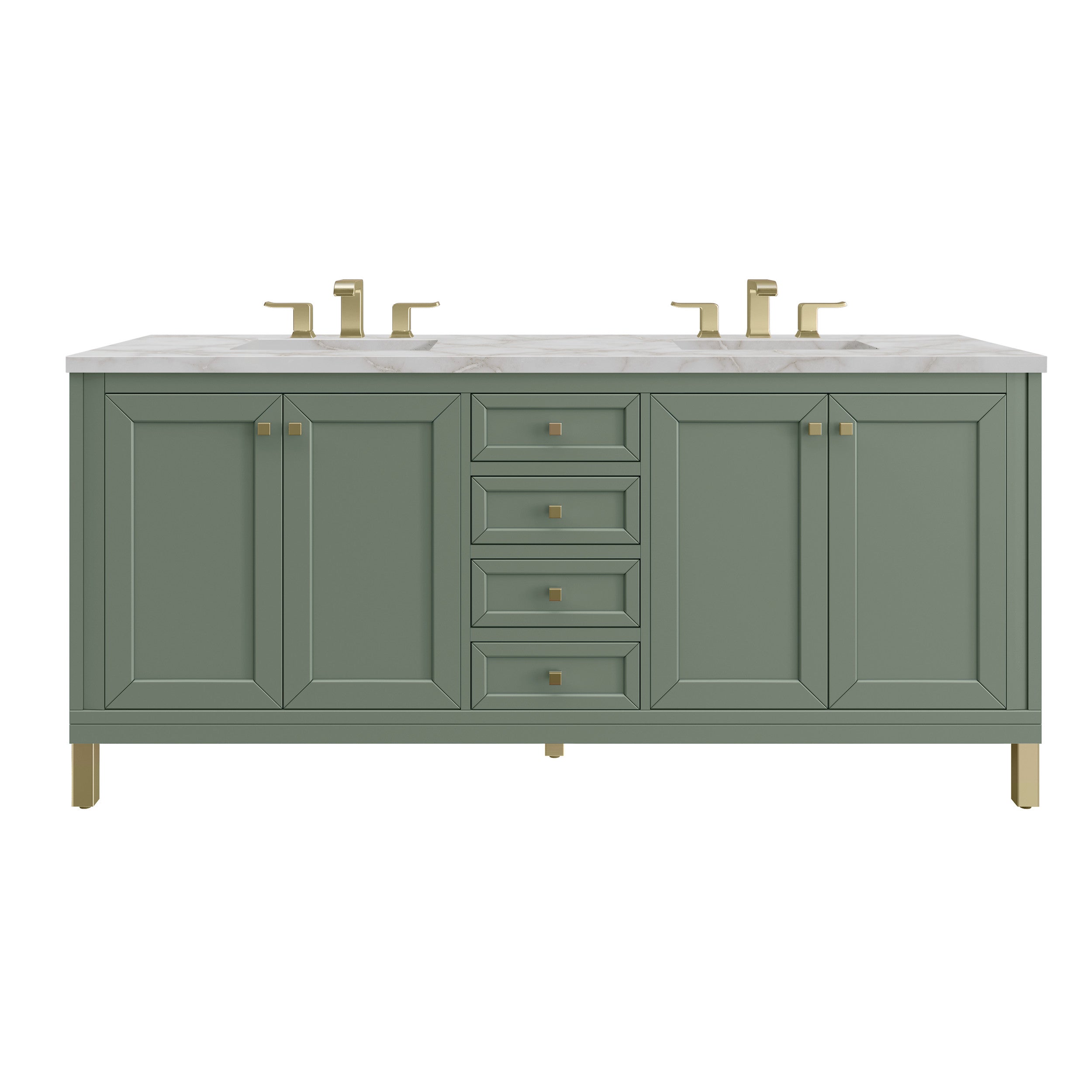 Smokey Celadon / Victorian Silver - 3 Faucet Holes