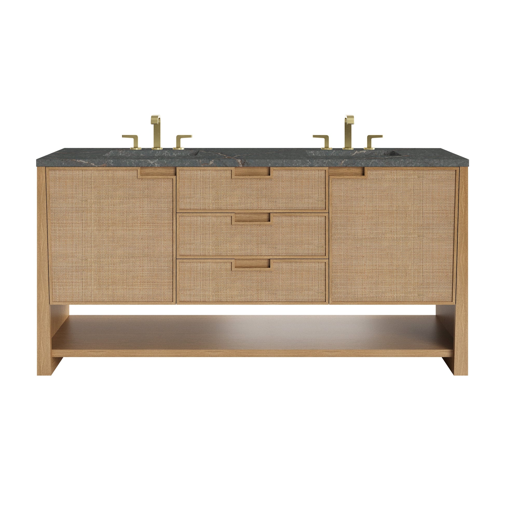 Seaside Oak / Parisien Bleu - 3 Faucet Holes
