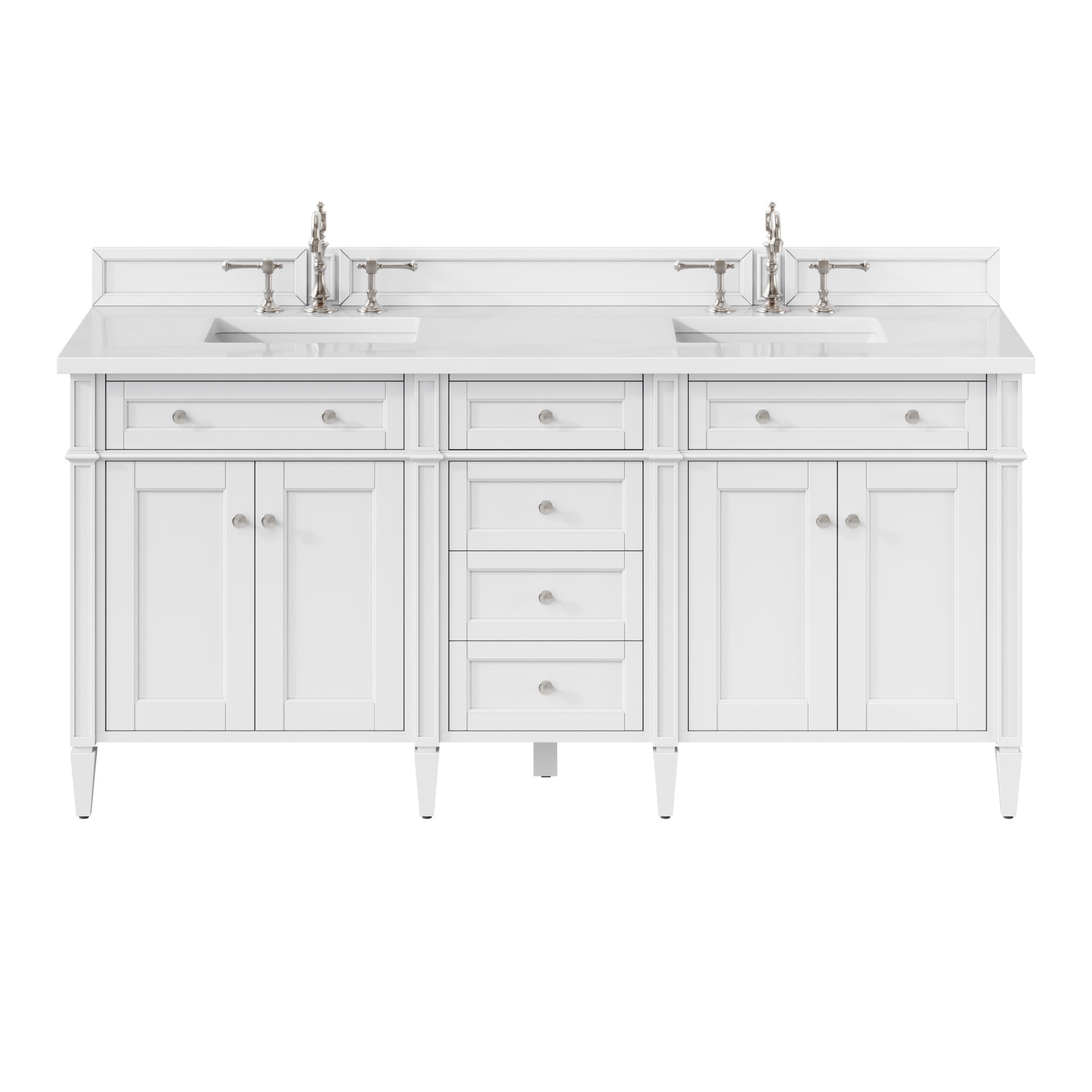 Bright White / White Zeus - 3 Faucet Holes