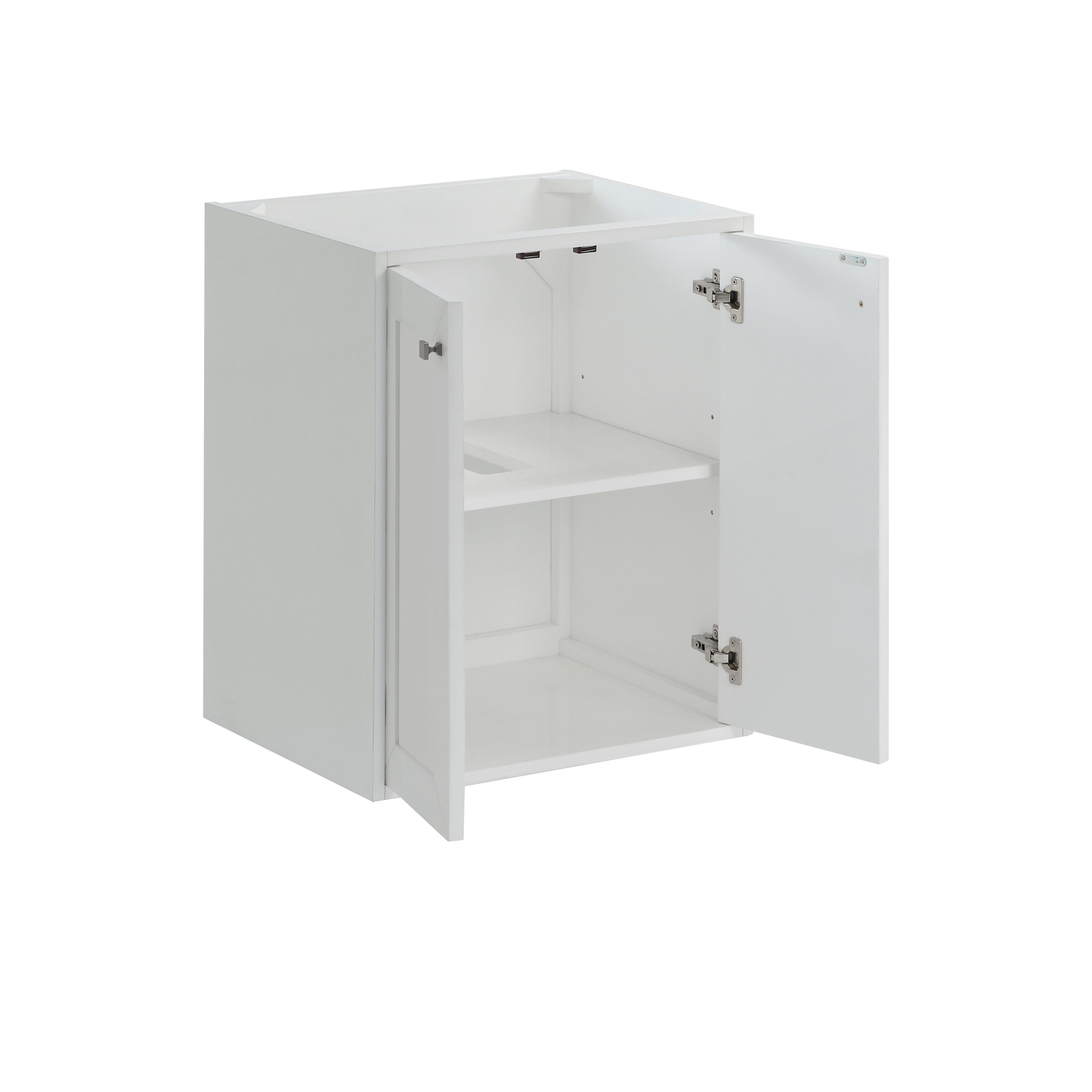 Glossy White / Brushed Nickel