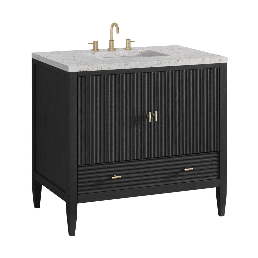 Carbon Oak / Eternal Jasmine Pearl - 3 Faucet Holes
