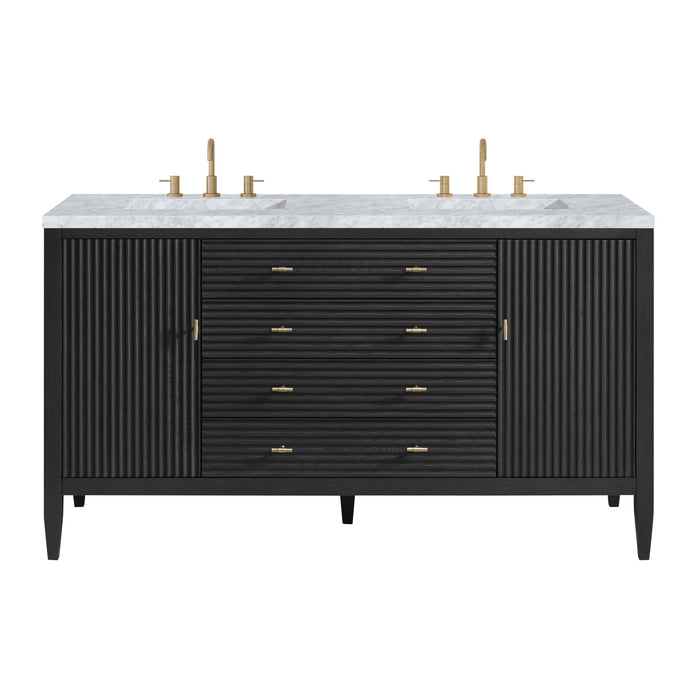 Carbon Oak / Carrara White - 3 Faucet Holes