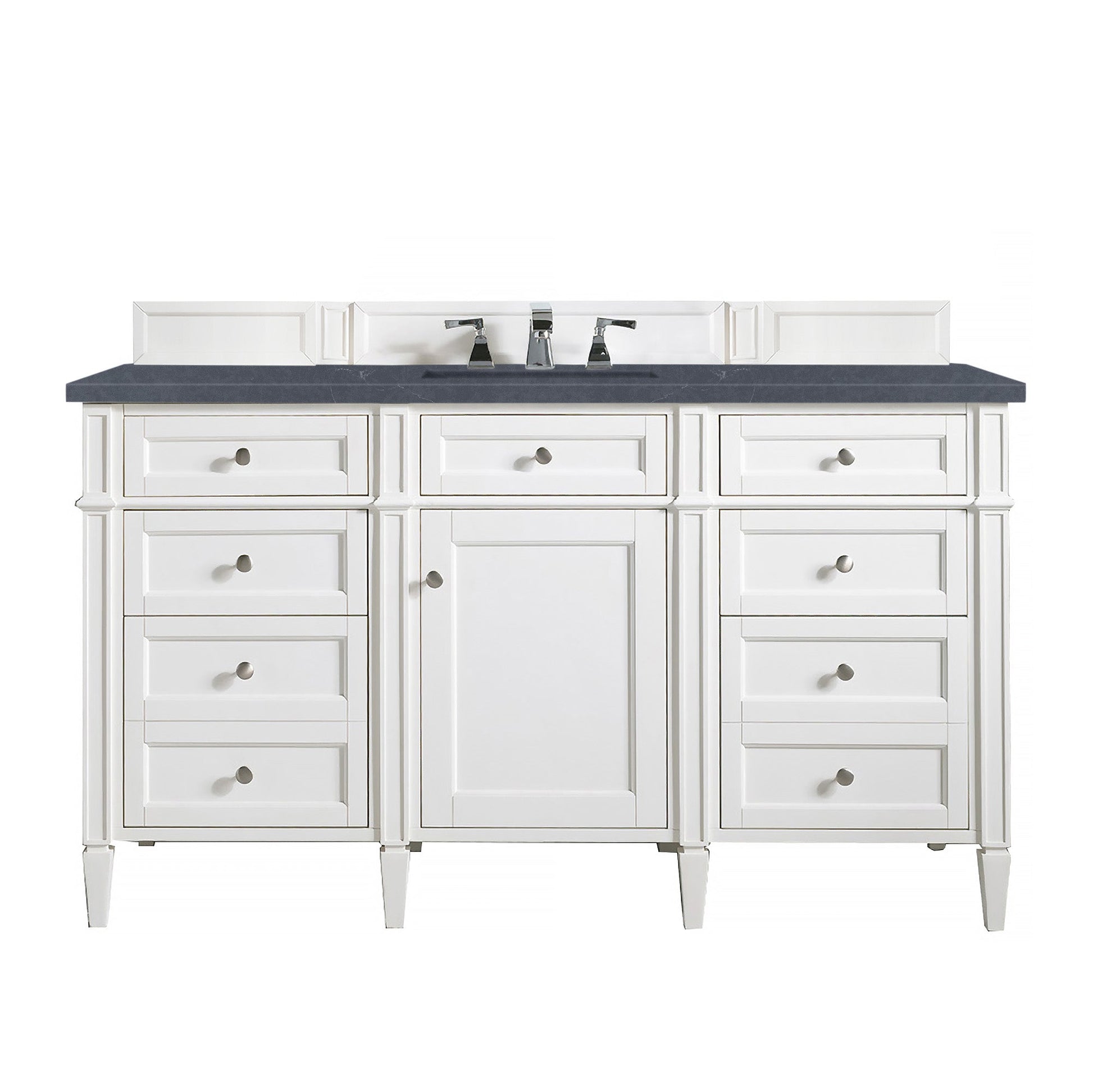 Bright White / Charcoal Soapstone - 3 Faucet Holes