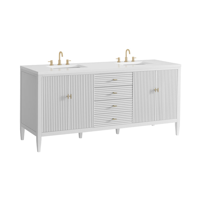 Bright White / White Zeus - 3 Faucet Holes