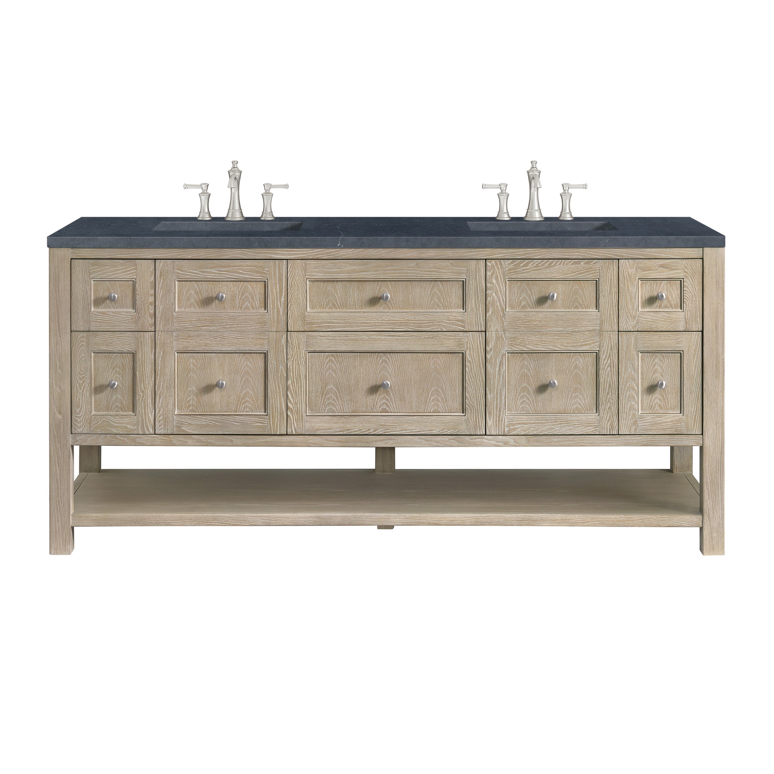 Whitewashed Oak / Charcoal Soapstone - 3 Faucet Holes