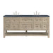 Whitewashed Oak / Charcoal Soapstone - 3 Faucet Holes