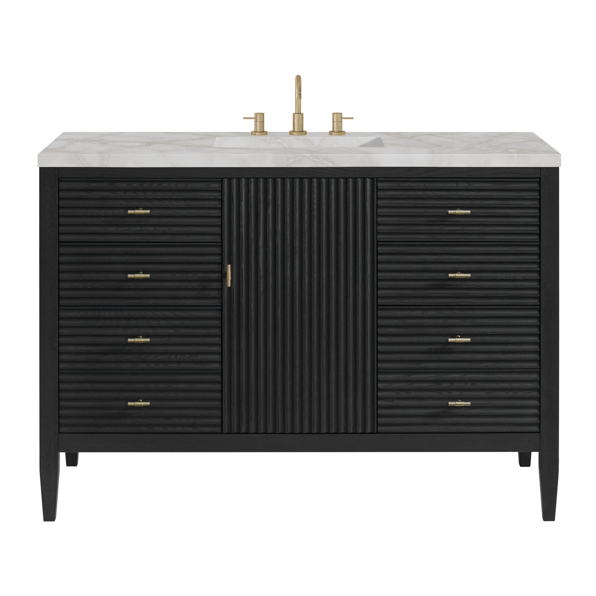 Carbon Oak / Victorian Silver - 3 Faucet Holes