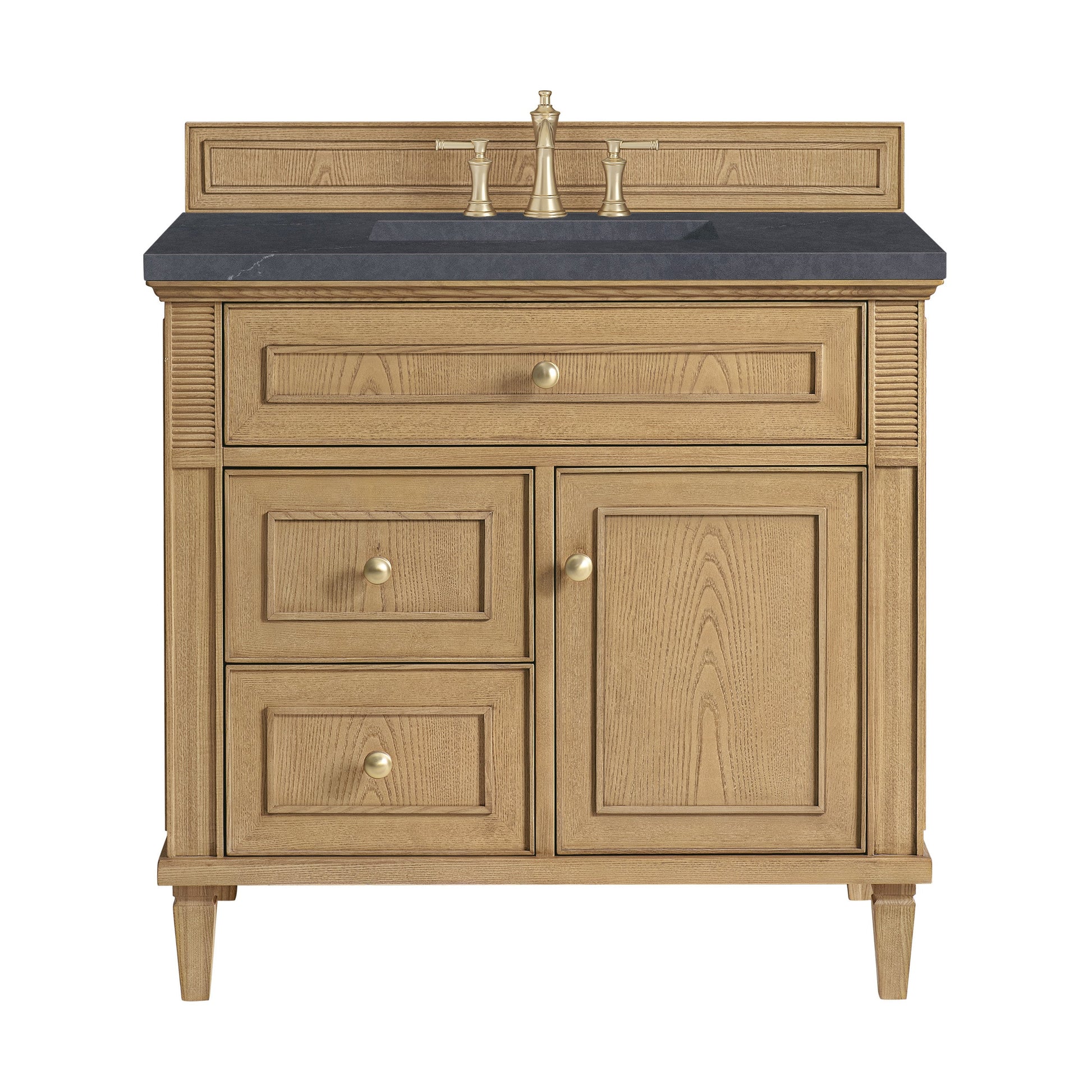 Light Natural Oak / Charcoal Soapstone - 3 Faucet Holes