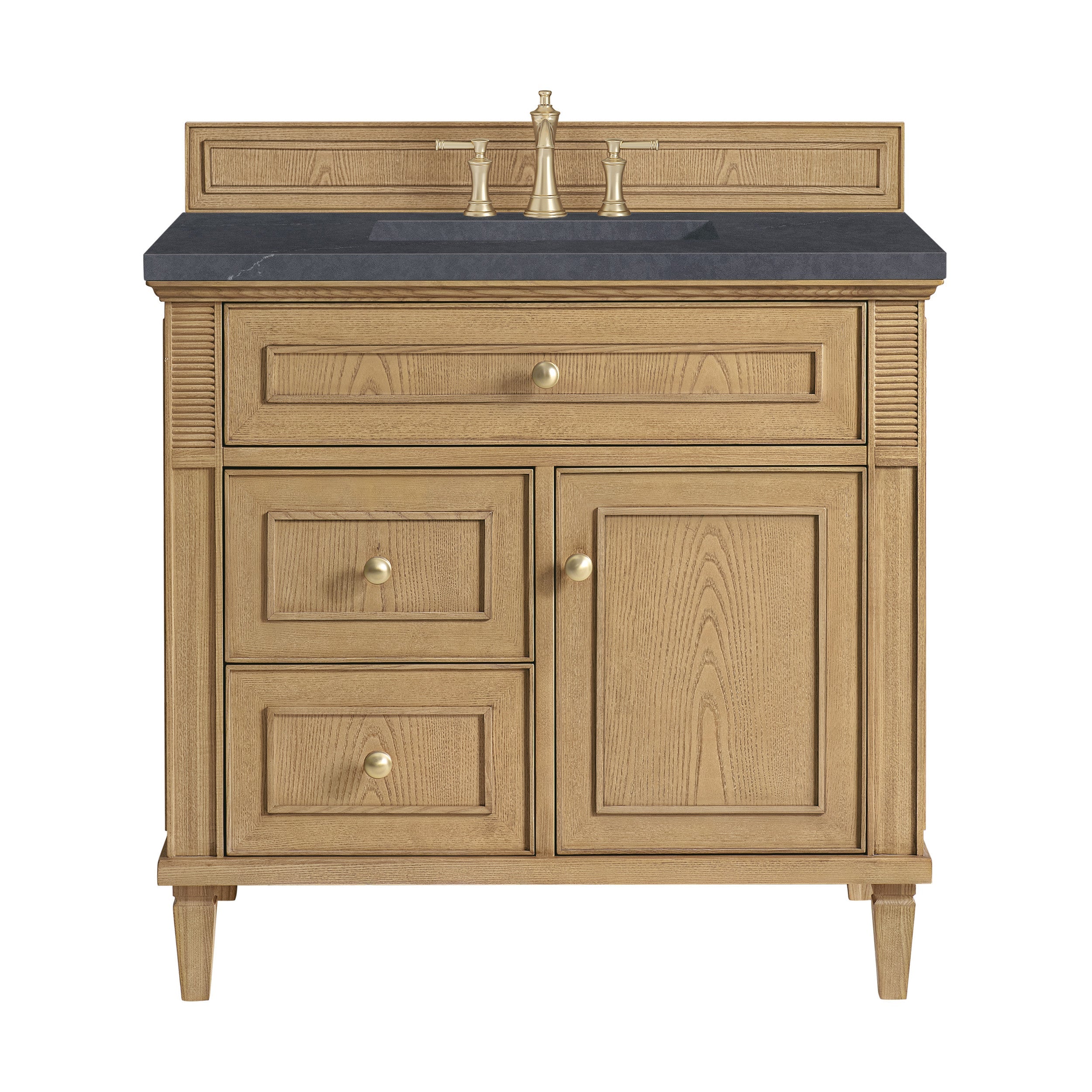Light Natural Oak / Charcoal Soapstone - 3 Faucet Holes