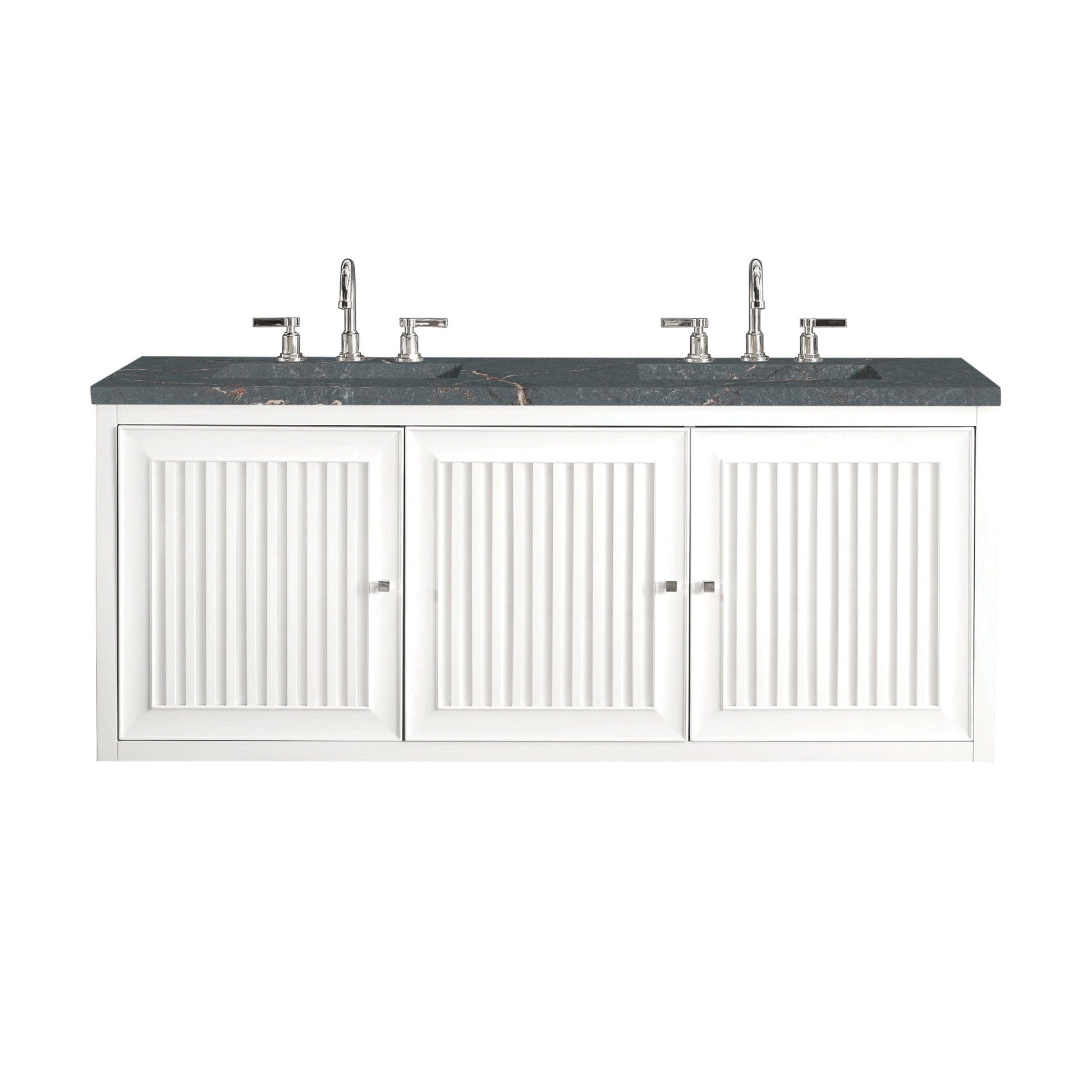 Glossy White / Parisien Bleu - 3 Faucet Holes