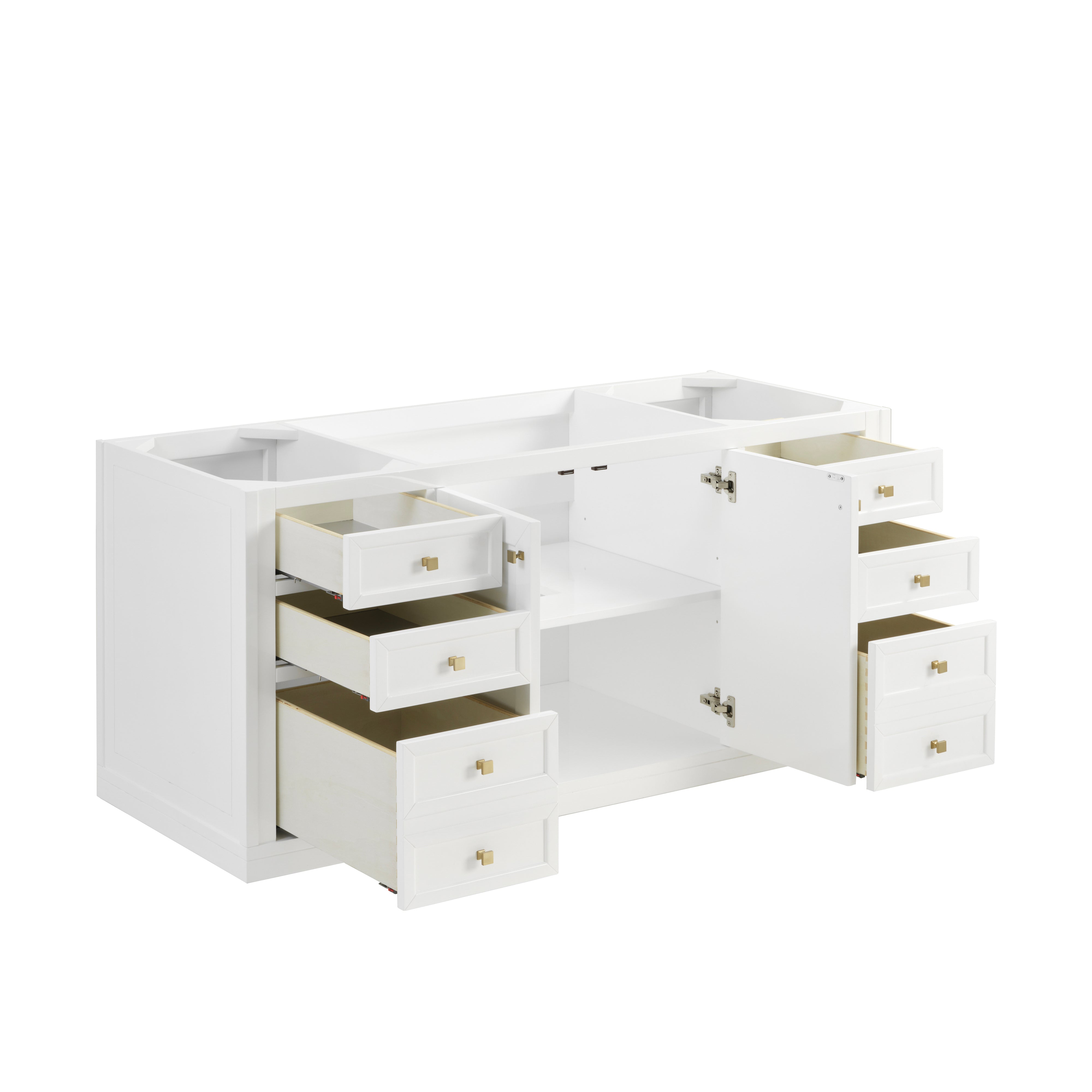 Glossy White / Victorian Silver - 3 Faucet Holes
