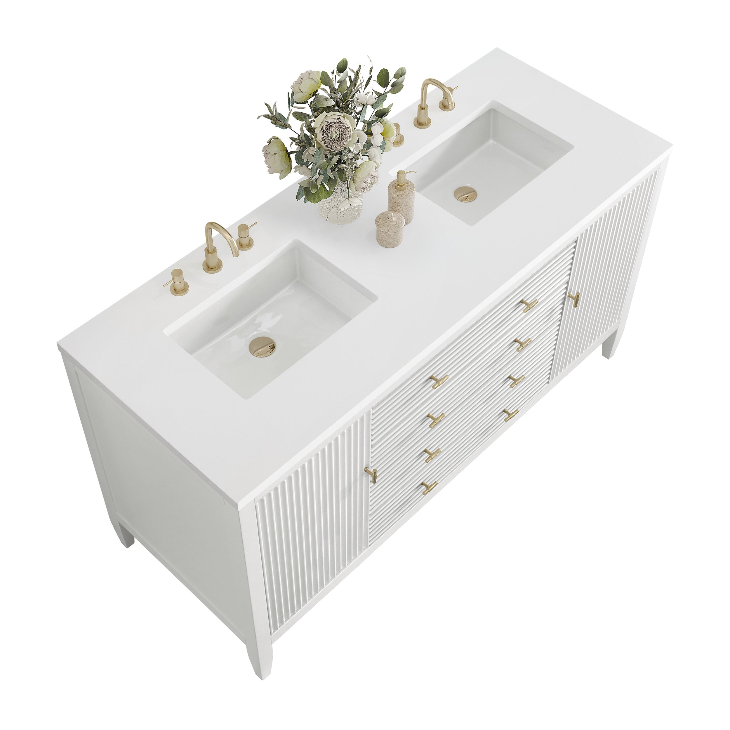 Bright White / White Zeus - 3 Faucet Holes