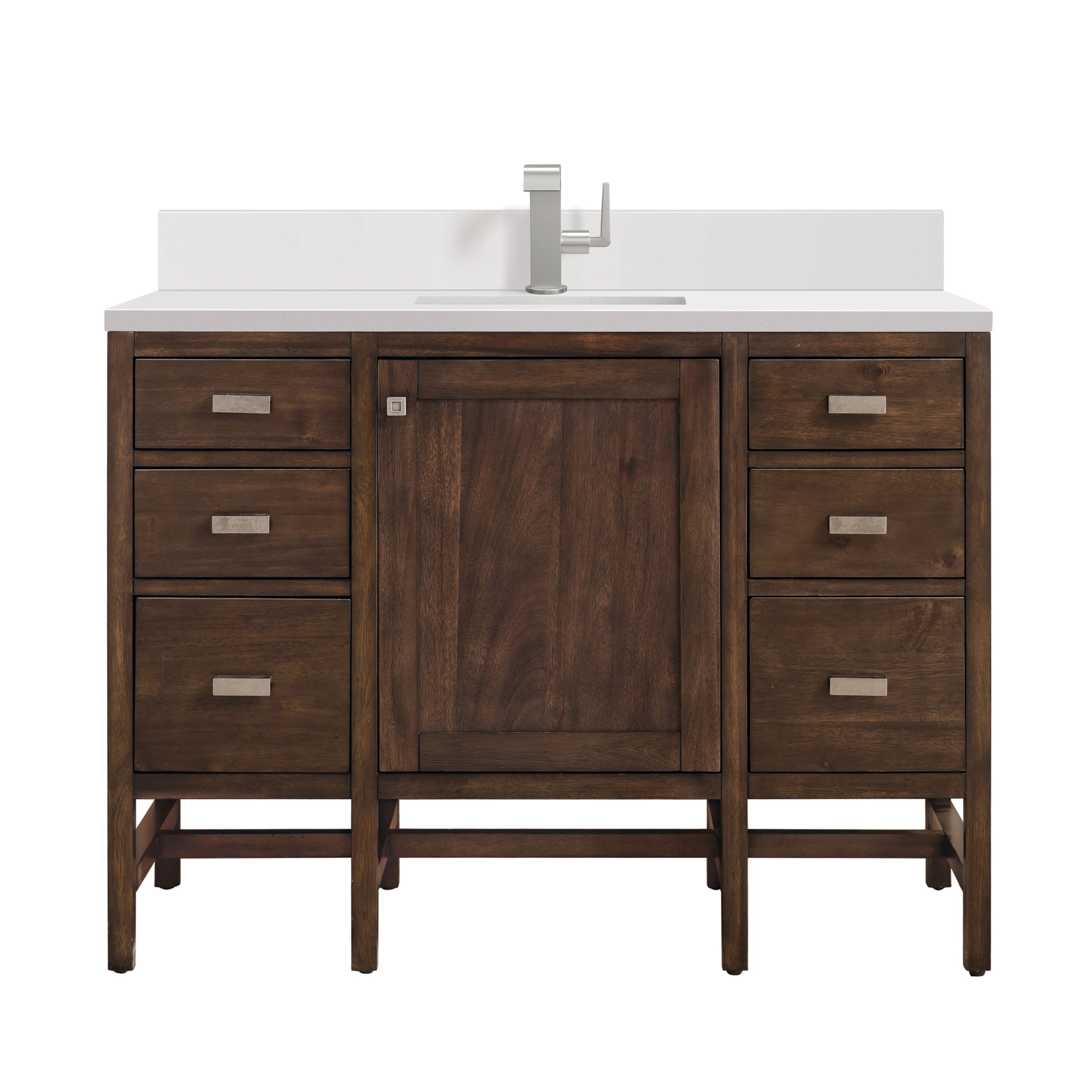 Mid-Century Acacia / White Zeus - 1 Faucet Hole
