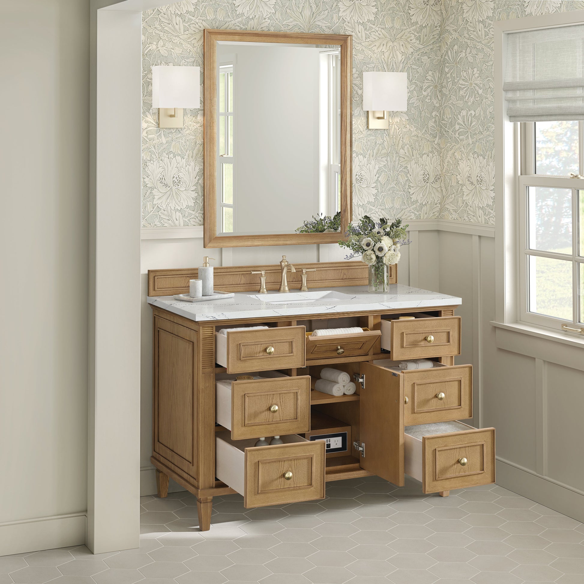 Light Natural Oak / Ethereal Noctis - 3 Faucet Holes