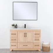 Chester 48" Single Sink Solid-Wood Vanity with Quartz Countertop