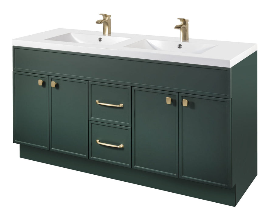 Shades 60" Double Sink Freestanding Vanity