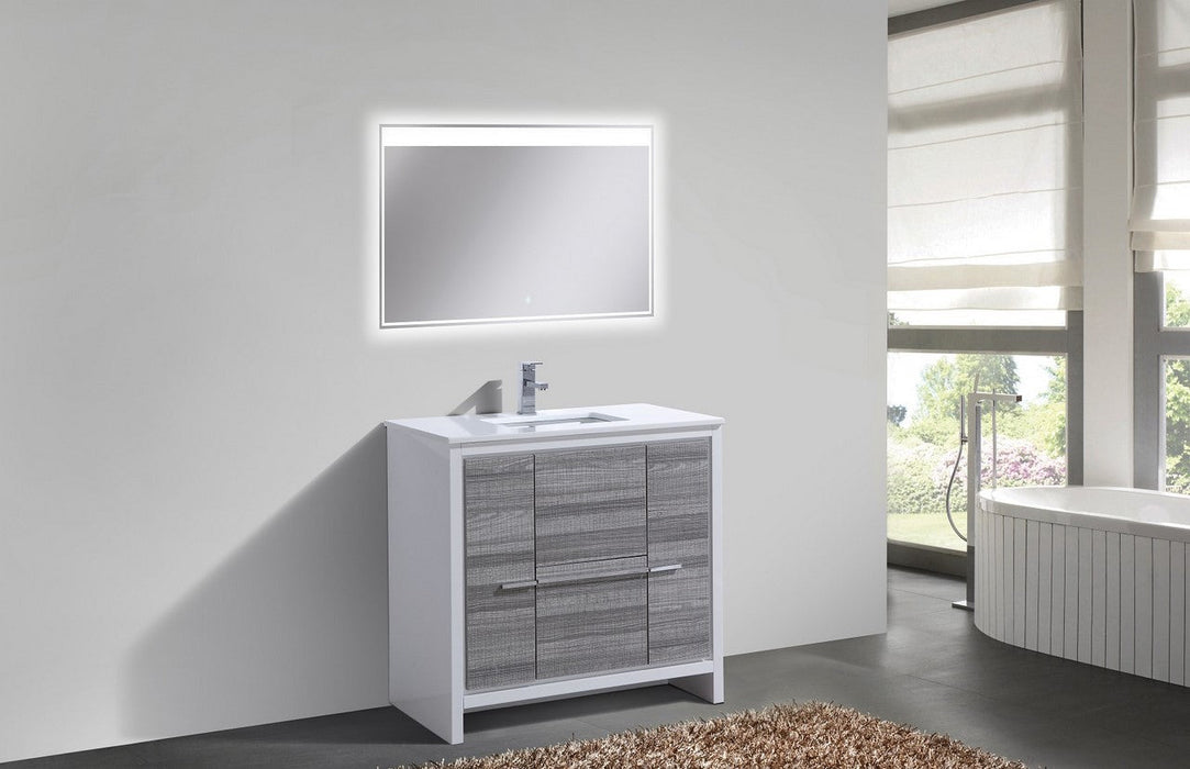 Dolce 36" Modern Bathroom Vanity with Quartz Counter-Top