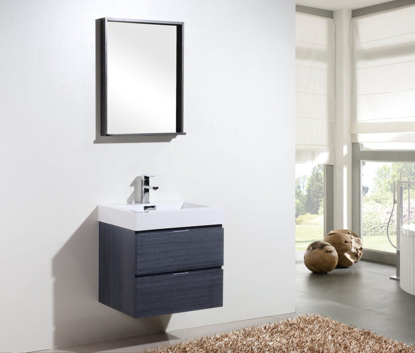 Bliss 24" Wall Mount Modern Bathroom Vanity