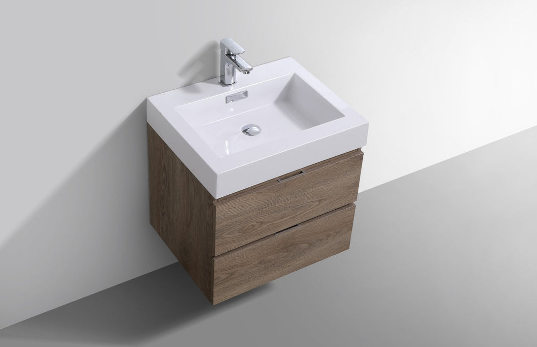 Bliss 24" Wall Mount Modern Bathroom Vanity