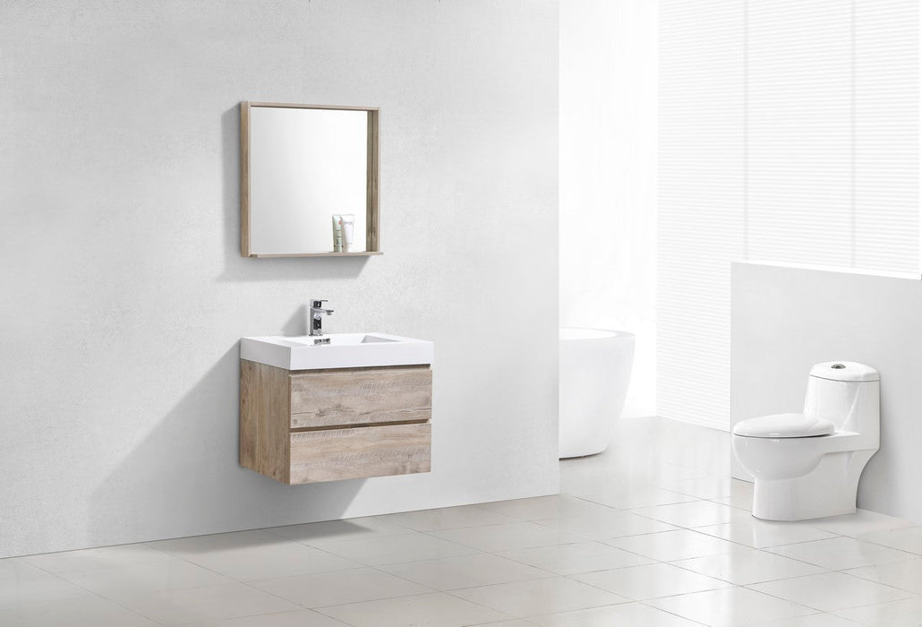 Bliss 30" Wall Mount Modern Bathroom Vanity