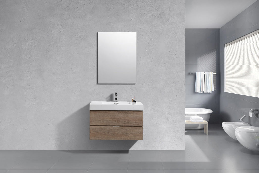 Bliss 36" Wall Mount Modern Bathroom Vanity