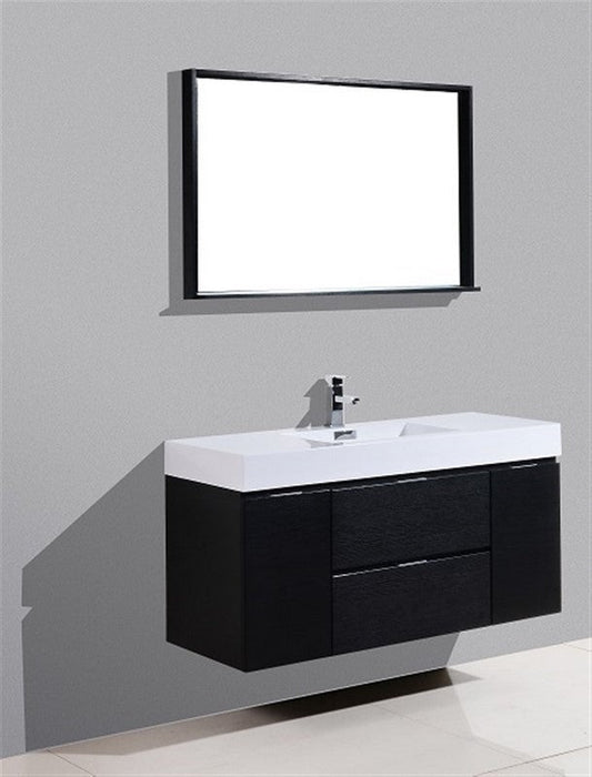 Bliss 48" Wall Mount Modern Bathroom Vanity