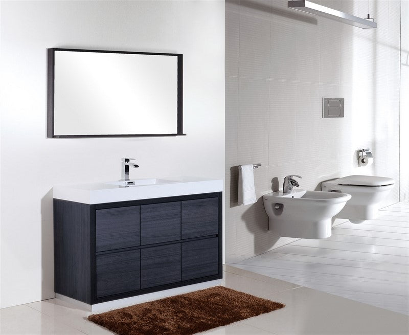 Bliss 60" Single Sink Freestanding Modern Bathroom Vanity