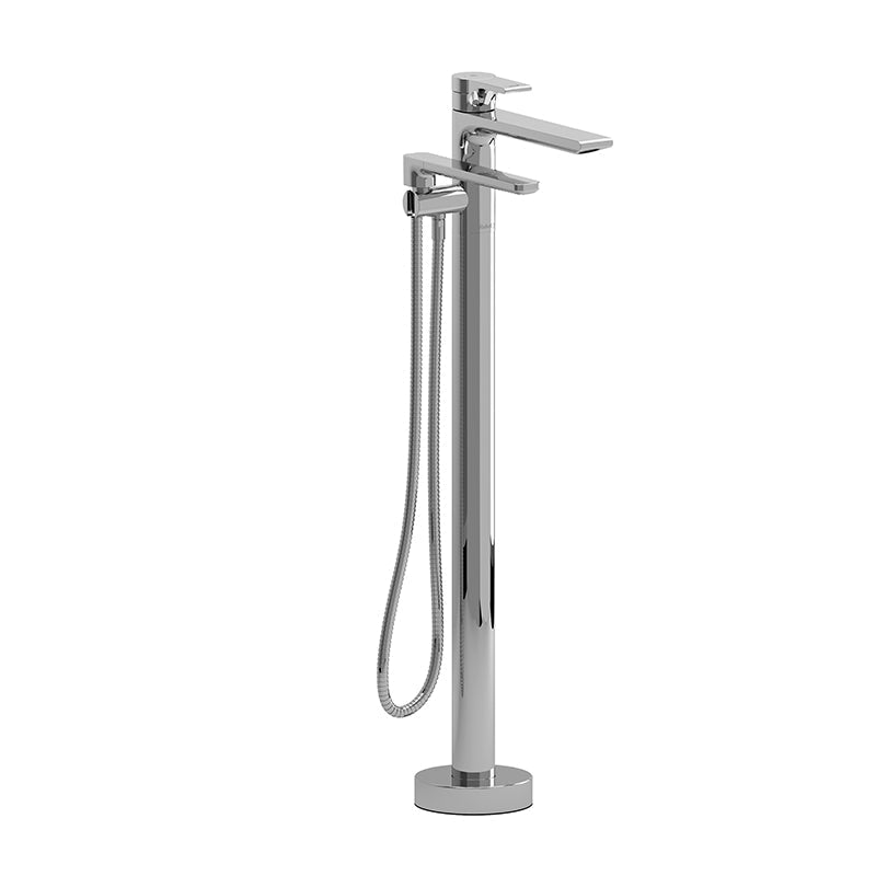 Riobel Fresk Floor-Mount Tub Filler with Hand Shower