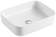 Fumba 20" x 16" White Rectangle Vessel Sink