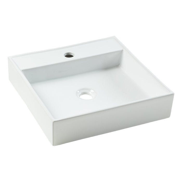 Flora 18" x 18" Low Height Square Vessel Sink