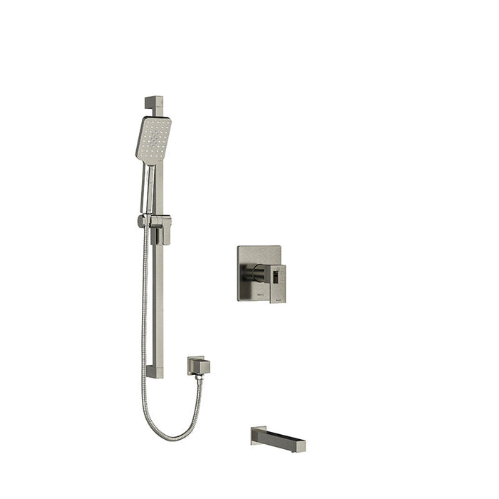 Riobel Kubik 2-Way  System with Tub Spout and Hand Shower Rail
