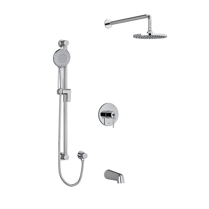 Riobel GS 3-Way System with Hand Shower Rail, Shower Head and Tub Spout