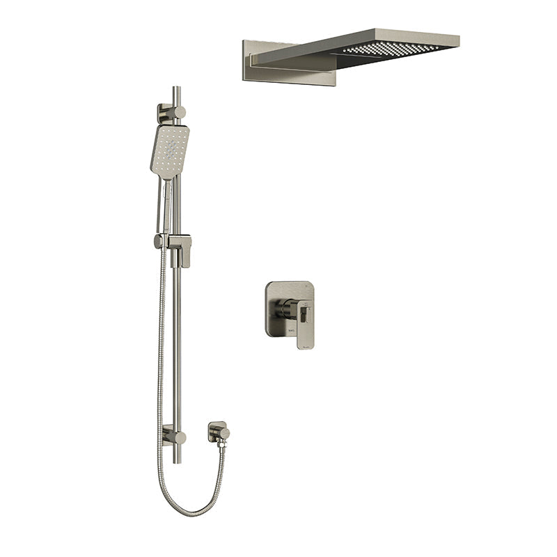 Riobel Equinox 3-Way System with Hand Shower Rail and Rain and Cascade Shower Head