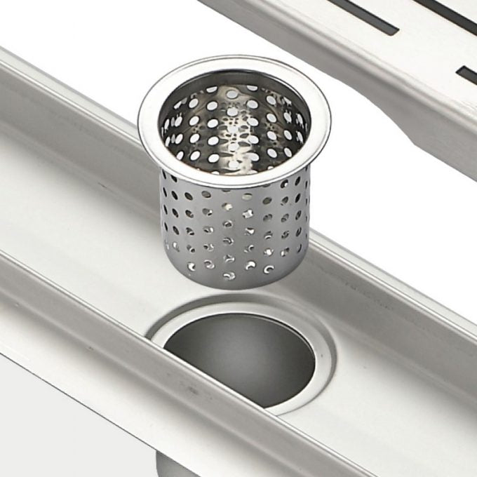 Kube 27.5" Linear Drain with Pixel Grate