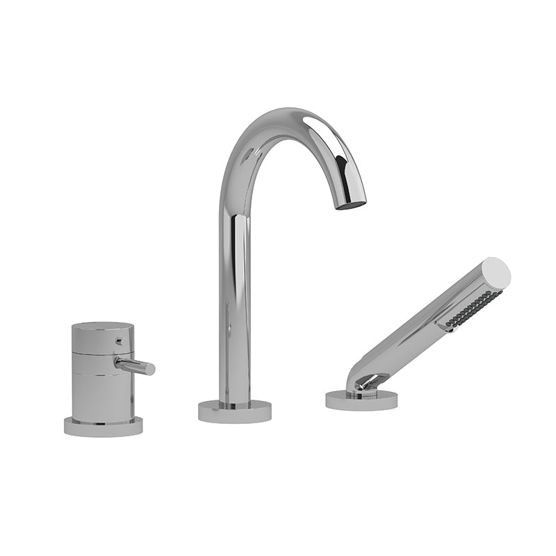 Riobel Riu 3-Piece Deck-Mount Tub Filler with Hand Shower