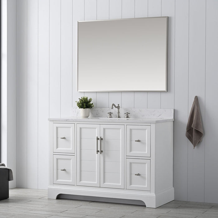 Madison 48" Single Sink Bathroom Vanity with Marble Countertop