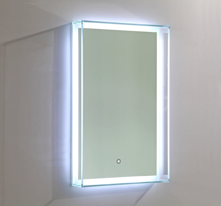 Cube 20" x 31" LED Bathroom Mirror with Touch Sensor